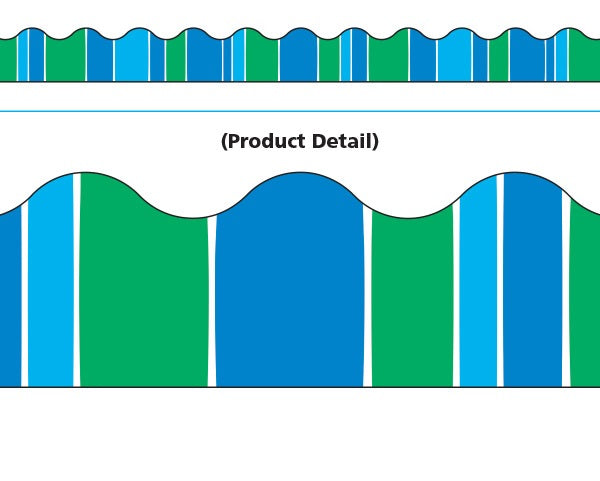 Trend Enterprises Stripe-tacular Cool Blue Terrific Trimmers  (T-92831)