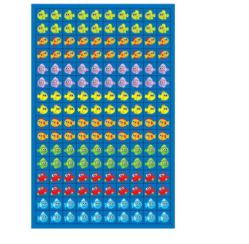 FISH CHART STICKER, TE-PCSE30
