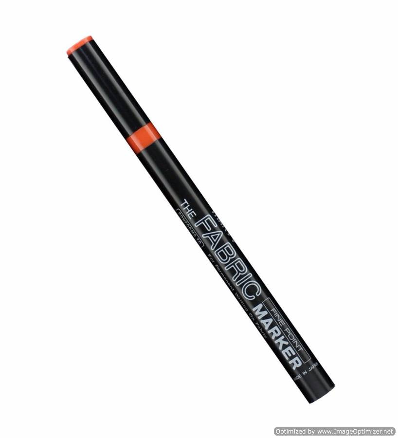 Uchida 522-C-2 Marvy Fine Point Fabric Marker, Red