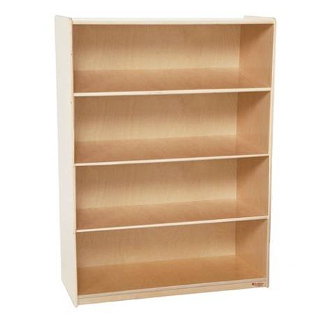 Wood Designs Children Deep Bookshelf , Natural wood ,  49"H x 18" Deep WD-13248