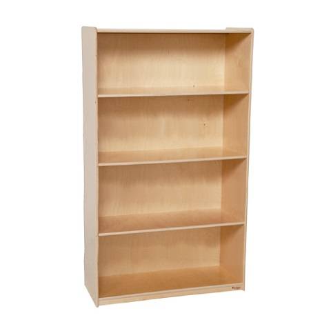 Wood Designs Children Deep Bookshelf , Natural wood ,  59-1/2"H x 36"W x 18"D WD-13260