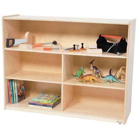 Wood Designs Children Versatile wood Storage Unit Natural Color, 38"H, WD-13630