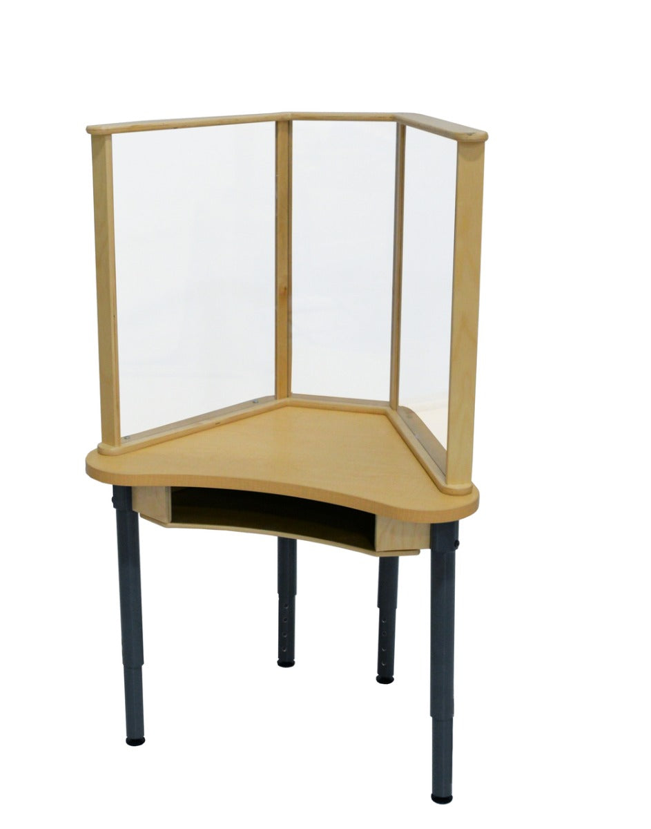 Kids 24" x 30" Synergy Desk with Sneeze Guard Made in the U.S.A