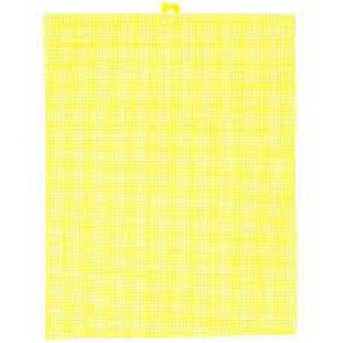 #7 Mesh Colored Plastic Canvas - Yellow - 10.5 x 13.5- 12/pkg.