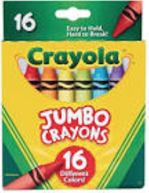 Crayola Large Crayons Box, 8 Colors/Box