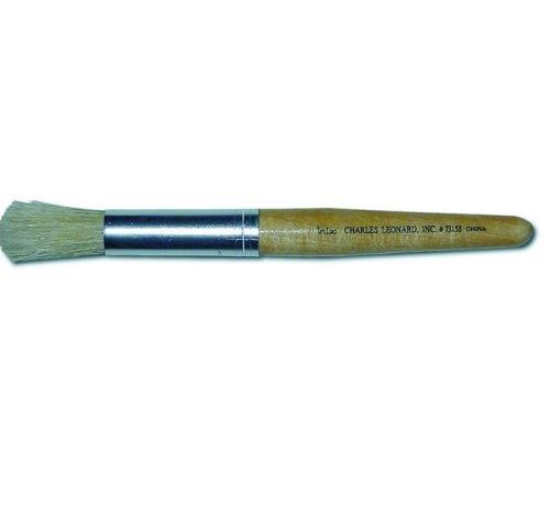 es - Nickel Plated Ferrule Chenillekraft Round Wood Paint Brush Set 24 Brush