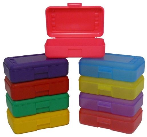 Plastic Pencil , Crayons Box , Case Organizer
