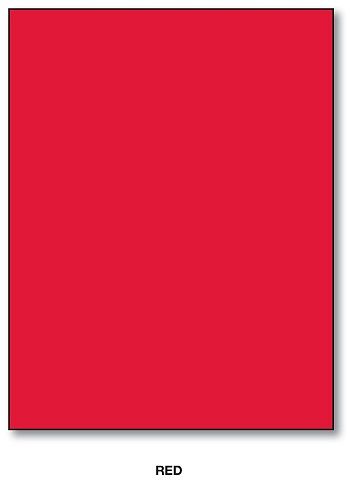 Color Card Stock Paper, Bright Red, 65lb. 8.5 X 11 Inches - 50 Sheets