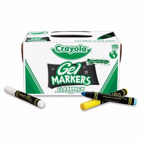 Crayola Fabric Markers 80-Count Classpack 80-Count Classpack 