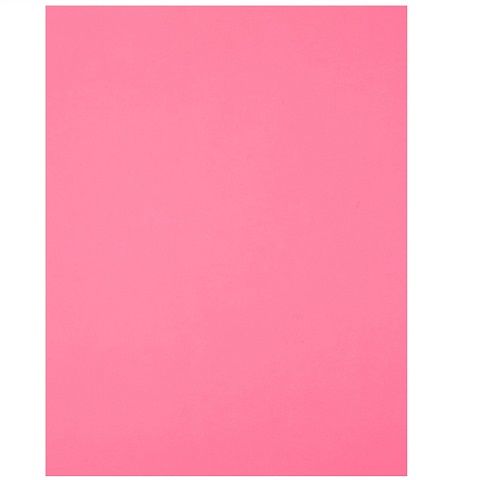 Bright Color Copy Paper, 8.5” x 11”, 24 lb / 75 gsm, Pink , 500 Sheets