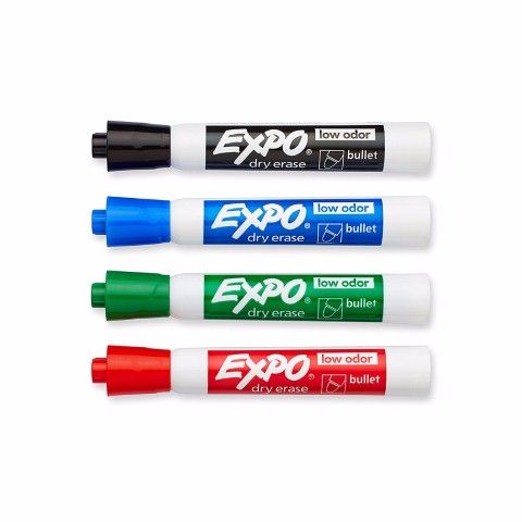 Bullet Tip Green Expo Low Odor Dry Erase Whiteboard Marker Each 