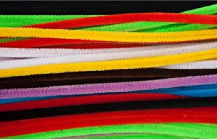 Chenille Stem Class Pack, 12 Stems, 4mm thick Assorted Colors, 1000/Box