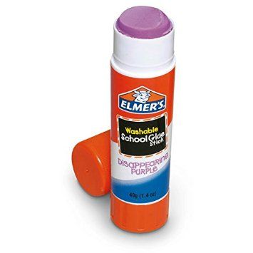 Elmer's Disappearing Purple School Glue, Washable, 0.21-ounce