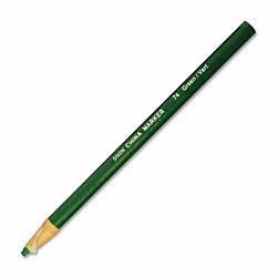 Dixon Phano Peel-Off China Marker Pencils Thin, Green, 12-Count 00074