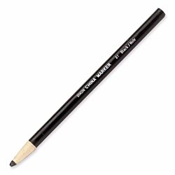 Dixon Phano Peel-Off China Marker Pencils Thin, Black, 12-Count 00081