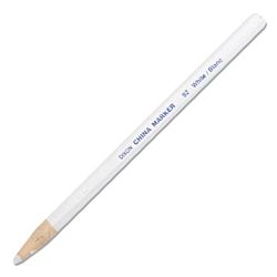 Dixon Phano Peel-Off China Marker Pencils Thin, White, 12-Count 00092