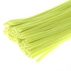 Chenille Stems Pipe Cleaners 12 Inch x 6mm 100-Piece, Yellow