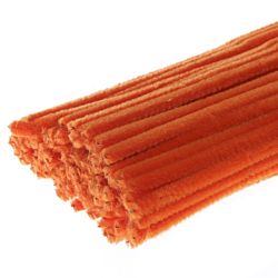 Chenille Stems Pipe Cleaners 12 Inch x 6mm 100-Piece, Orange