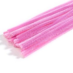Chenille Stems Pipe Cleaners 12 Inch x 6mm 100-Piece, Pink