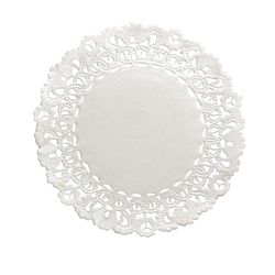 Hygloss Round Paper Doilies  Decorative, White Lace Doilies, Disposable, 8” Diameter, 100 Pack