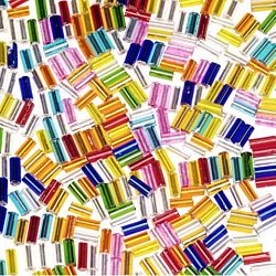 Glass Bugle Beads - Assorted Colors