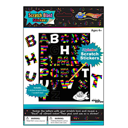 Alphabet Scratch Stickers 12/pack