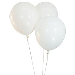 11'' Latex White Color Balloons 144 package 