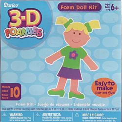Darice 3-D Foamies Foam Doll Kit - 10 Project Pack
