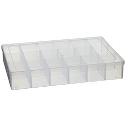 Plastic Bead Organizer - 17 Compartments - 10.75 X 6.6 Inches