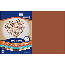 Tru-Ray® Shades of Me, Construction Paper, 5 Assorted Skin Tone Colors, 12