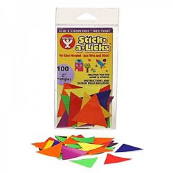 Hygloss Gummed Paper Shape Stick-A-Licks Triangles , 500 Per Pack (513)