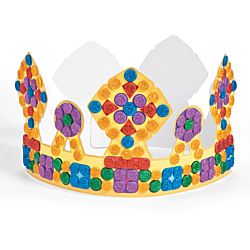 Glitter Mosaic Crown Craft Kit - 12 Projects