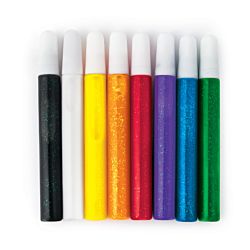 24 Piece Glitter Suncatcher  Paint Pens - (8 assorted colors)