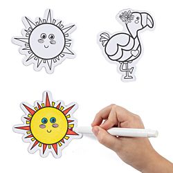 Color Your Own Summer Magnets Crafts Kit - 12 Projects