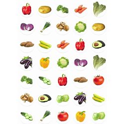 Small Vegetables Stickers 1/2