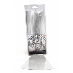 Hygloss Gummed Paper Shape Stick-A-Licks Silver Chain Strips, 1⁄2