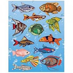 Hygloss Fish Stickers 25 Sheets (1821-1)