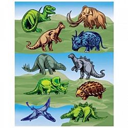 Hygloss Dinosaur Stickers 25 Sheets (1826-1)