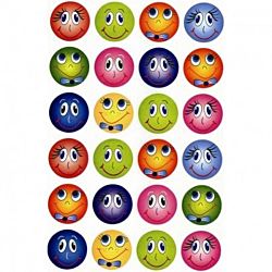 Hygloss Funny Face Stickers 3 Sheets (1865)