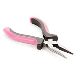 Jewelry Internal Pliers - Round Nose - Pink - 4.5 inches