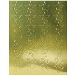 Hygloss Foil Gold Stars Stickers 20 Sheets (18831)