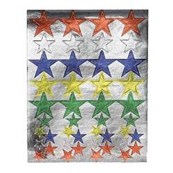 Hygloss Foil Colored Stars Stickers 2 Sheets (1884)