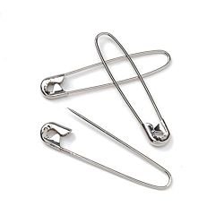 Darice 100-Piece Coilless Safety Pin, 3/4-Inch, Nickel finish