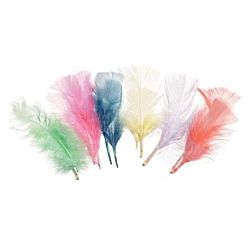 All Purpose Craft Feathers - Assorted Spring Colors - 14 grams