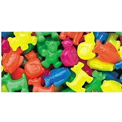 Plastic Novelty Pet Parade  Shaped Beads, 1/4-Pound, Multi Color