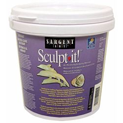 Sargent Art 2-Pound White Sculpt-It Resealable Tub 22-2000 