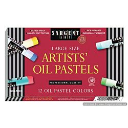 Sargent Art Jumbo Oil Pastels 12 - Count 22-2015