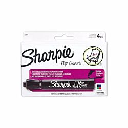 Sharpie Flip Chart Markers, Bullet Tip, Assorted Colors, 4 Pack, 22474