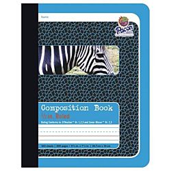 PACON COMPOSITION BOOK, BLUE - ZEBRA 9.75