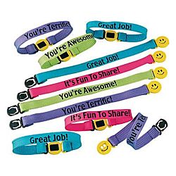 Nylon FRIENDSHIP CLUB® Encouragement Bracelets - 12/pkg.
